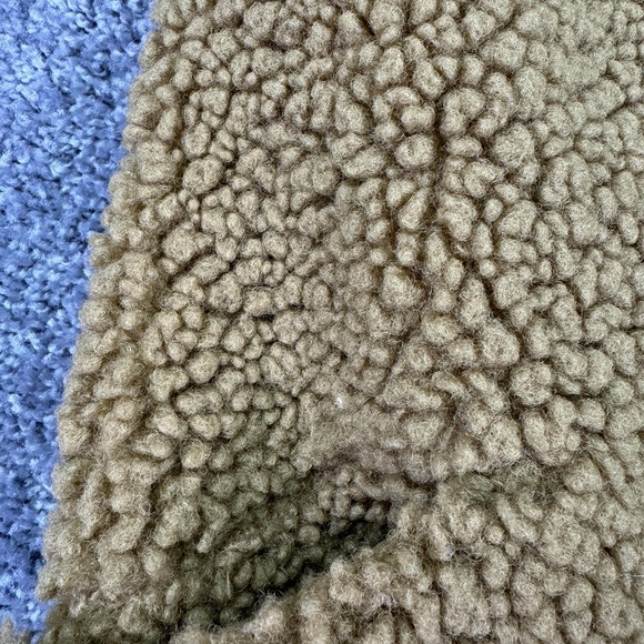 Nine West Coat Womens Medium Brown Sherpa Teddy Button Front Warm Winter - Picture 7 of 10